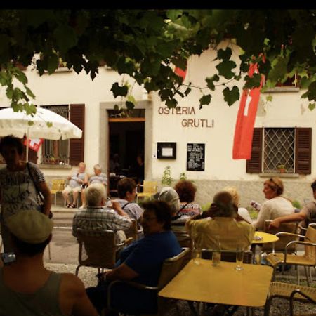 Osteria Grütli con alloggio Borgnone Exterior foto