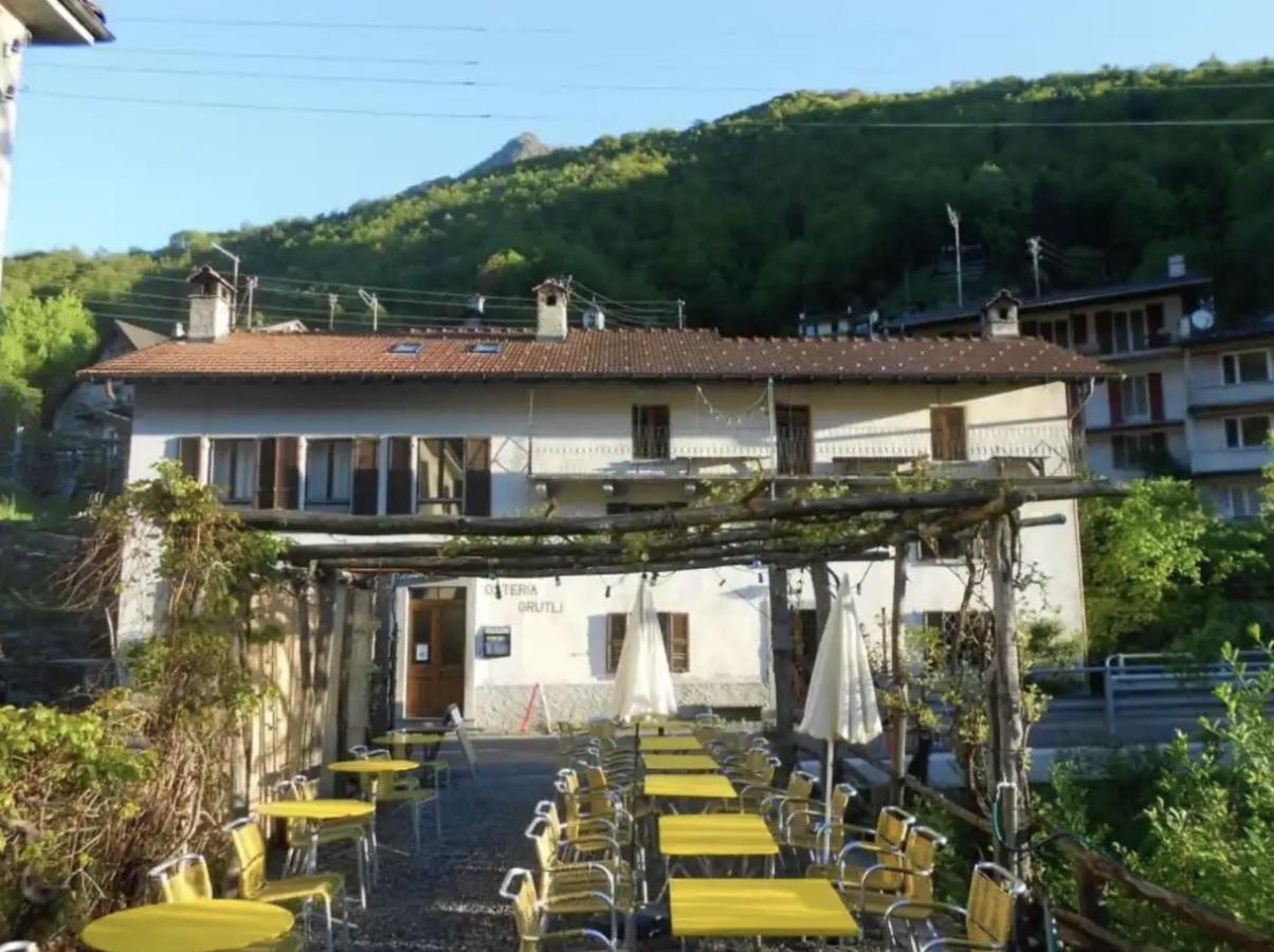 Osteria Grütli con alloggio Borgnone Exterior foto
